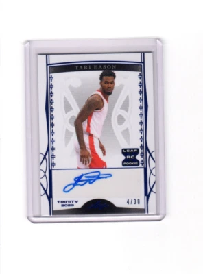2022-23 Leaf Trinity Rookie Autographs Blue Tari Eason Rookie Auto 4/30 - Image 1 of 2