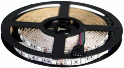 Striscia 300 led RGB smd 5050 multicolor adesiva 5 metri IP22 strip led - Immagine 1 di 4