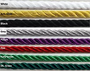 3/16 Zoll Twist Cord Seiltrimmen - 18 durchgehende Yards - HERGESTELLT IN USA! - Bild 1 von 13
