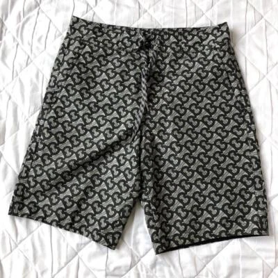 Used Burberry Men's Swimwear XS size Black Short Pants Logo No Box Summer - Image 1 of 4