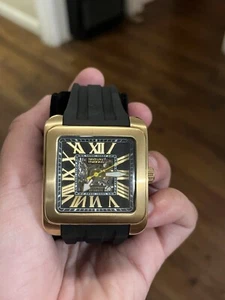 Limited BNIB Gents Rotary Editions Gold & Black Automatic Skeleton Watch - Picture 1 of 4