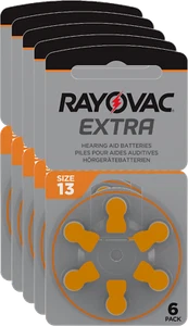 30 x Rayovac Extra Advanced Hörgerätebatterien 13 13AU-6XEMF 5 Blister - Bild 1 von 6