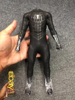 1/6 Hot Toys MMS728 Spider-Man 3 Black Suit Deluxe Body & Suit for Action Figure - Image 1 of 4