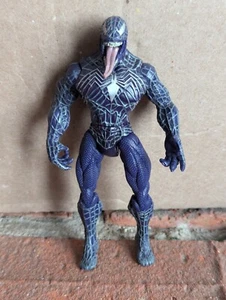 2006 Hasbro Marvel Spinning Symbiote Venom Spiderman 3 Movie Figure Purple 5” - Picture 1 of 2