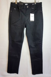 DKNY Herren 32 x 31 Stanton schmale Passform ultimativer Stretch schwarz 5 Taschen Hose neu mit Etikett!! - Bild 1 von 15