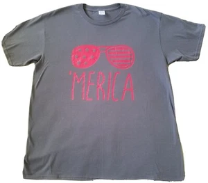 'MERICA T-Shirt dunkelgrau/rot XXXL - Bild 1 von 9