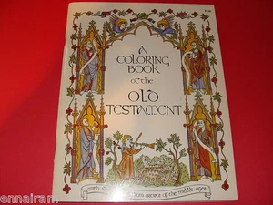 Coloring Book Old Testament w/ illustrations Artists of the Middle Ages 1969 - Picture 1 of 2