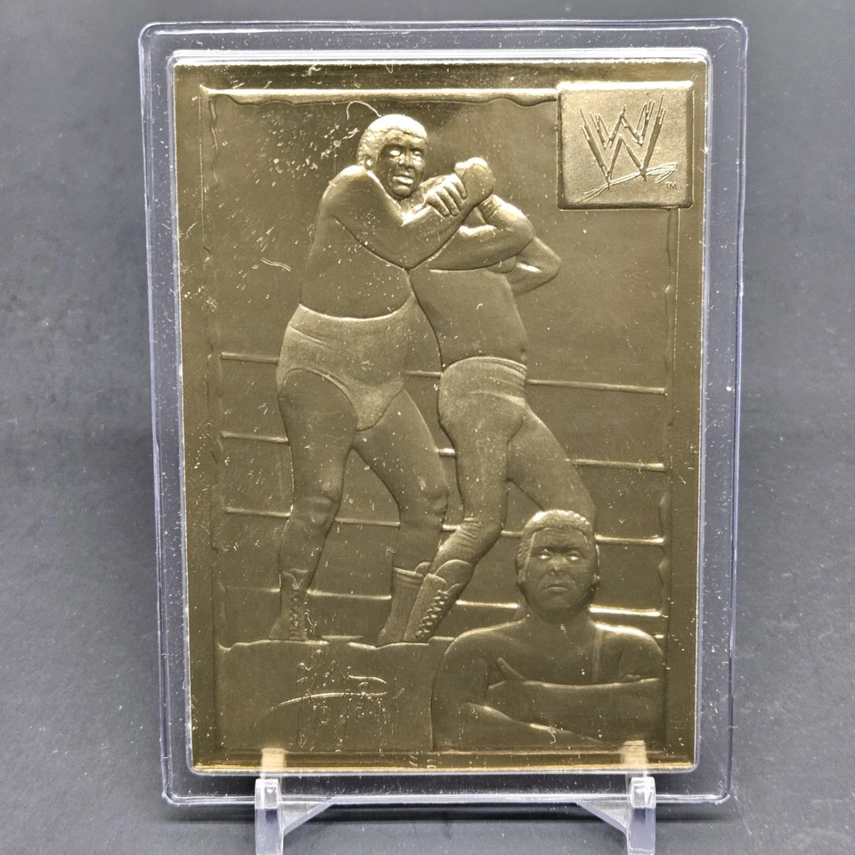 WWE/WWF Danbury Mint 22KT Gold Card #1 Andre The Giant - Image 1 of 2