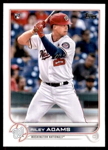 2022 Topps Riley Adams RC Washington Nationals #158 - Bild 1 von 2