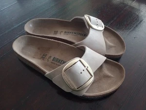 Birkenstock Madrid Big Buckle Slide Sandal Sandcastle EU 40 US 9-9.5 NEW - Picture 1 of 7