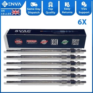 6X bujías incandescentes de calefacción para Mercedes Sprinter Viano Vito W639 diésel A0011595001 - Imagen 1 de 8