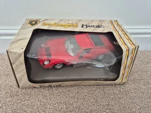 1/18 POLISTIL CLASSIC LAMBORGHINI MIURA RED DIECAST MODEL CAR BOXED COLLECTABLE - Picture 1 of 6