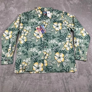 Reyn Spooner The Kealohas Hawaiihemd Hibiskus geblümt Gr. M grün gelb NEU - Bild 1 von 8
