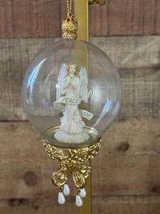 Lenox Ángel Embellecido Chapado en Oro Diorama Adorno de Navidad con Caja - Imagen 1 de 11