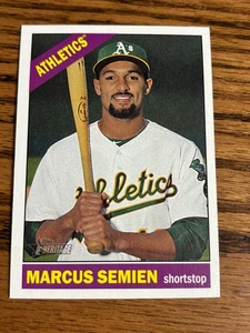 Topps 2015 Heritage High Number #662 Marcus Semien - Oakland A's - Picture 1 of 2