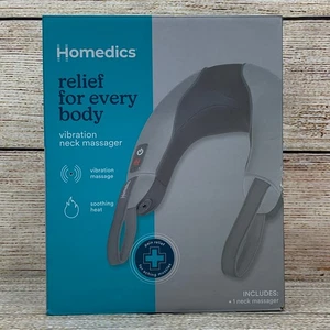 Homedics Vibration Neck Massager Soothing Heat Comfort Flex Handles Open Box - Picture 1 of 5