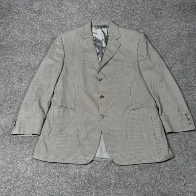 Abrigo deportivo Jack Victor Blazer para hombre 46R negro blanco pata de gallo cachemir puro Foto 1 de 4