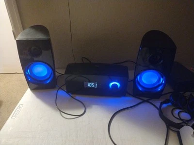 Blackweb Home Stereo System Bluetooth / AM FM Radio CD Player Tested & Works.  D - Image 1 of 4