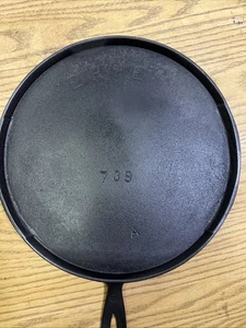 HTF  #9 "ERIE" Cast Iron Handled Griddle 739.  Pre-Griswold, Restored, Vintage - Picture 1 of 15