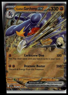 SV10: Destined Rivals #104/182 Cynthia's Garchomp ex - Image 1 of 2