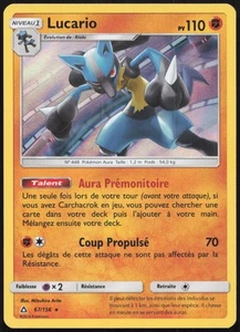 Carte Pokémon Lucario 67/156 Holo Ultra-Prisme Français - Picture 1 of 2