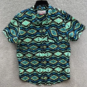 Camicia Empyre Surplus con bottoni uomo XL nera hawaiana manica corta cotone XL - Foto 1 di 10