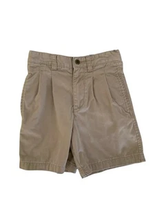 J. Khaki Shorts Pleated Front Dress Chino Adjustable Uniform Khaki Tan Boys 4 - Picture 1 of 12