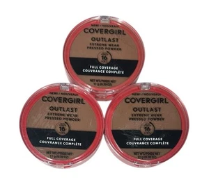 Covergirl Outlast Extreme Wear Pressed Powder 880 Cappuccino Lot of 3 NEW - Picture 1 of 6