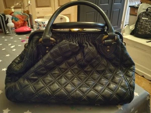 Vintage Marc Jacobs Black Leather Stam Bag Medium Sized with original dust bag. - Picture 1 of 20