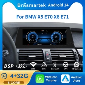 10.25" Android 14 Car GPS Stereo CarPlay 32GB GPS Navi For BMW X5 E70 X6 E71 CCC - Bild 1 von 17