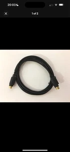 S-Video Male Cable 4 ft - 4 Pin - S Video SVHS Gold Plated HDTV VCR Cable - Picture 1 of 3