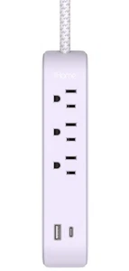 iHome Striscia di Alimentazione con USB e Cavo Viola 2IHAC2268H0L2 - Foto 1 di 4