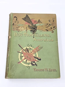 Boy Travellers  In Australasia 1889 By Thomas W.Knox Hardcover RARE - Fair Cond - Imagen 1 de 13