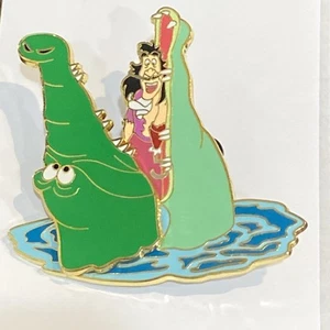 Disney Pin 2005 Captain Hook TIK TOK Crocs Mouth 3D hinged Villain Peter Pan N - Picture 1 of 4