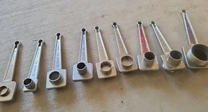 GLENAIR INC TG38 ROUND ELECTRICAL CONNECTOR HOLDING WRENCHES, Set Of 9 - Picture 1 of 17
