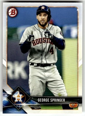 2018 Bowman #14 George Springer Houston Astros Baseball - Image 1 of 2