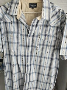 CHEROKEE MEN'S SHORT SLEEVE SHIRT (SIZE XL) - Picture 1 of 9