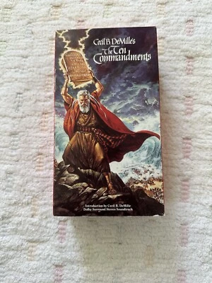 Paramont, The 10 Commandments (VINTAGE VHS TAPE) Foto 1 de 3