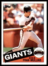 1985 Topps Baseball Card Fran Mullins B Baseball Cards #283