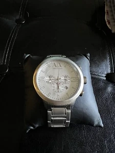 Armani Exchange- AX1278- Men’s Silver Stainless Steel - Picture 1 of 5