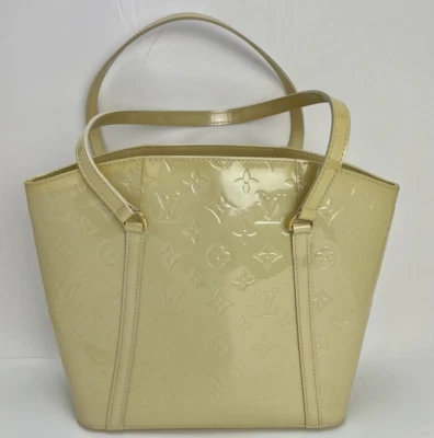 Bolso de hombro de mano Louis Vuitton blanco con monograma Vernis Avalon MM EBAY LIVE Foto 1 de 4