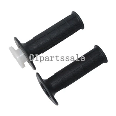 Black Rubber Hand Grips Throttle Grips 50cc 110 125cc 150cc 250cc ATV Dirt Bike - Image 1 of 4