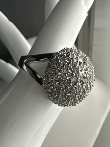 Gr. 5 silberfarbener Kristall Kiam Family Ring - Bild 1 von 12