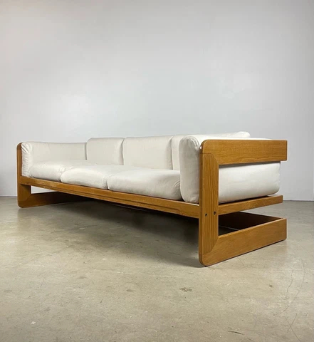 Giuseppe Raimondi 1970s Oak Sofa Cover
