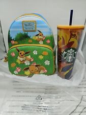 Loungefly Pokémon Eevee Mini-Backpack & Starbucks Cup -Mr.C Spring Bundle🌱