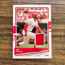 2020 Panini Donruss Joe Morgan Materials Jersey Relic #DM-JM Cincinnati Reds