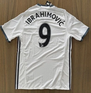MANCHESTER UNITED ADIDAS AUTHENTIC THIRD JERSEY 2016/17 SEASON IBRAHIMOVIC 9 - L - Picture 1 of 9