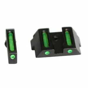 Fiber Optic Front & Rear Sights for Glock 17 17L 19 22 23 24 26 27 33 34 35 38 9 - Picture 1 of 5