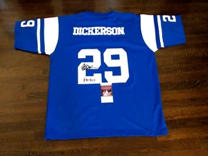 ERIC DICKERSON HOF 99 INDIANAPOLIS COLTS SIGNED AUTO MITCHELL & NESS JERSEY JSA - Picture 1 of 6