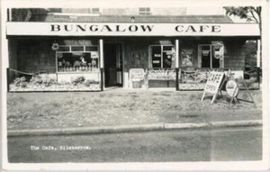 REAL PHOTOGRAPHIC POSTCARD OF THE CAFE, BILSBORROW, (NEAR PRESTON), LANCASHIRE - Picture 1 of 2